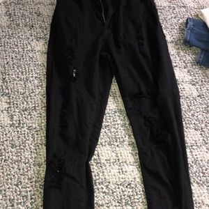 Black ripped fashion nova jeans